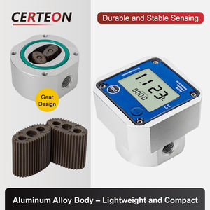 Compacte RS485 nauwkeurig 0.1-50 <span class=keywords><strong>L</strong></span>/<span class=keywords><strong>min</strong></span> G1/4 G1/2 G3/4 aluminium mini digitale ovale tandwielmeter - Product Image 5