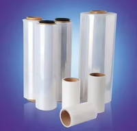 Film étirable PE transparent en promotion, résistant à l'humidité, moulé par soufflage CN;ZHE OEM, pour couches douces de soins personnels, taille personnalisée unie