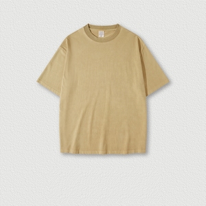 T-shirt surdimensionné personnalisé en coton lourd 285 g/m² avec impression à la demande par sérigraphie, effet délavé à l'acide, QUATU MOQ 1PC - Product Image 3