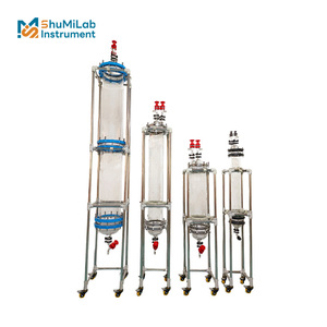 Cột sắc ký thủy tinh có độ chính xác cao để tách phòng thí nghiệm trong các phản ứng tổng hợp peptide - Product Image 3