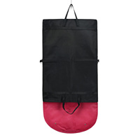 Bolsa de Embalaje para Ropa Plegable, Resistente al Polvo, con Logotipo Personalizado, de Alta Calidad, Negra, de Tela No Tejida