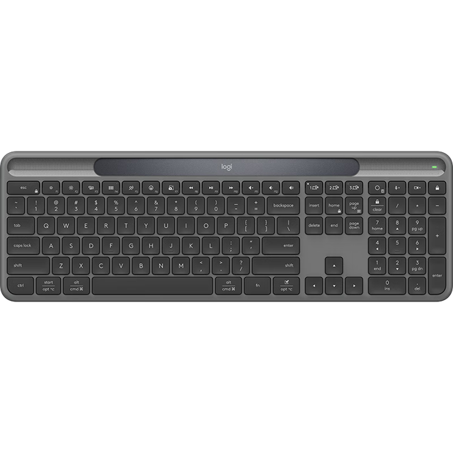 Logitech SIGNATURE SLIM SOLAR+K980 Solar Wireless Office Keyboard Bluetooth Keyboard for Laptop Mobile Mac Tablet IPad-Full-Size