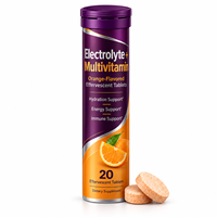 Comprimés effervescents multivitaminés électrolytiques saveur orange avec vitamine C, zinc, B6, B12, marque privée OEM