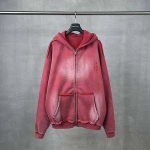 2026 Trending Mens Pullover Hoodie Custom Print Logo Sudadera de moda con técnicas de lavado ácido - Product Image 3