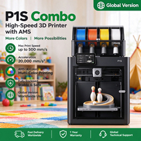 Printer 3D Bamboo P1S Versi Internasional Global Unlocked EU UK, Pemasangan Tak Terbatas, Penggunaan Global
