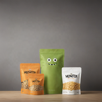 Sachet souple gonflable en plastique, taille personnalisable, pour salades, aliments pour bébés, chewing-gums, sushis, pizzas, lait, aliments pour animaux, croustilles de pommes de terre en PE