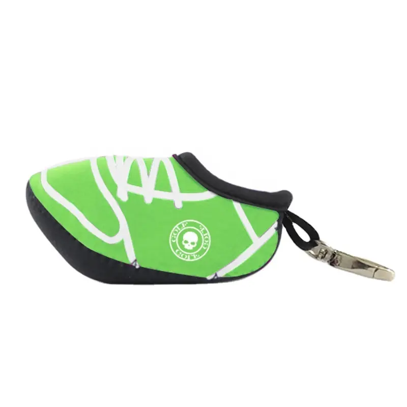 UOO Custom Hochwertige Mini-Golf tasche Neopren Schuh förmige Golfball taschen für 2 Bälle