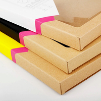 Fenêtre en PVC pour étiquette Emballage de coque de téléphone portable en papier kraft personnalisé