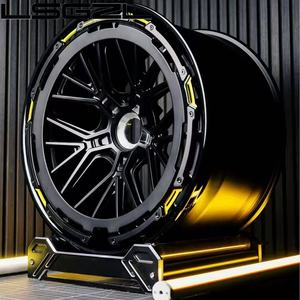 Nouvelles jantes en alliage forgé en fibre de carbone, design concave profond, 17-21 pouces, finition chrome brossé de luxe pour Audi - Product Image 2