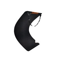 Panneau solaire flexible monocristallin 55W sur mesure, 23% d'efficacité, forme étroite et longue, fabrication sur mesure, entièrement noir, léger