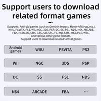Untuk Konsol Game Genggam RG557 Desain Pendingin Otomatis Prosesor Dimensity 8300 Kelas Atas Android 14 Layar Sentuh Wi-Fi