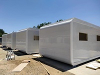 Petit hangar de luxe de 40 pieds flatpack mobile maison modulaire préfabriquée maisons en conteneurs préfabriquées
