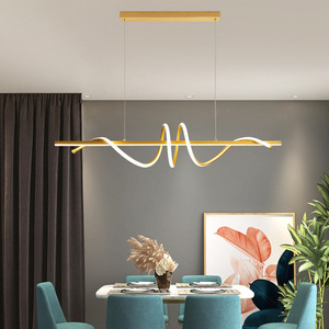 Lampade a Sospensione di Lusso, Lampadari Moderni a LED Lineari per Decorazione Casa, Illuminazione Pendente per Isola Cucina - Product Image 1