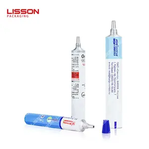 Customization 5g 10g 15g 20g Recyclable Nozzle Aluminium Tube For Glue Pharmaceuticals Cream