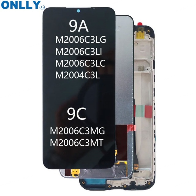 Mobile Phone 9A 9C 10A LCD Pantalla Replacement for Redmi 9A 9C 10A With Frame Display Touch Screen Digitizer Assembly