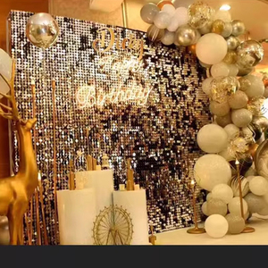 Panneau mural 3D à sequins multicolores effet miroir, détachable, pour la décoration intérieure – Vente en gros à chaud - Product Image 4