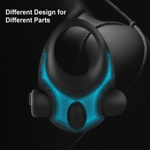 Tijdvertraging Vibrerende Cockring Met Massageborstel Siliconen Seksspeeltjes Stil Usb Geladen Penis Ringen Vibrator 10 Snelheden - Product Image 4