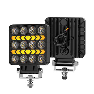 Luz de Trabajo LED Cuadrada de 4 Pulgadas para Vehículos Todoterreno, Montaje en Techo, Luz Blanca y Amarilla, Control de Interruptor de Corriente Continua - Product Image 2