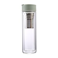Infuseur à thé en verre Borosilicate avec bec, bouteille à Double paroi 450ml, 30 ml