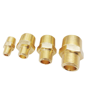 Áp lực cao OEM ODM kích thước tùy biến chì miễn phí Brass 3/4 để 1/<span class=keywords><strong>2</strong></span> <span class=keywords><strong>inch</strong></span> <span class=keywords><strong>NPT</strong></span> Nam x Nam <span class=keywords><strong>Hex</strong></span> giảm núm vú - Product Image 3