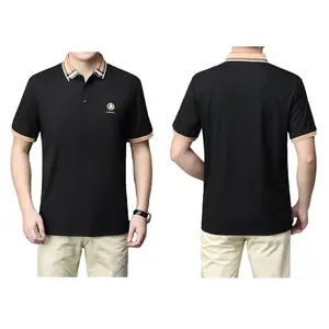 Vintage High Quality Cotton Fabric Polo Tshirt for Men Casual Comfort Colors Polo Shirt Custom Logo