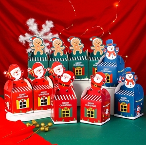 Boîte cadeau de Noël moderne en carton imprimé avec motif de dessin animé pour l'emballage de fruits du réveillon de Noël - Product Image 3