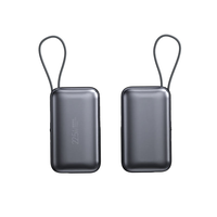 Power Bank Magnetik Nirkabel Kapasitas Tinggi 10000mAh PD 22.5W Pengisian Cepat Kabel Terintegrasi Layar Digital Cat Metalik