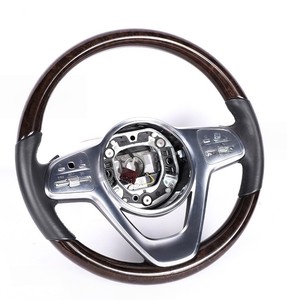 Für Mercedes-Benz Maybach S-Klasse <span class=keywords><strong>GLC</strong></span> Leder-Karbon-Lenkrad-Baugruppe W211 S320 Mahagoni-Design - Product Image 6