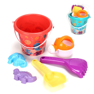 2025 estate giocattoli da spiaggia in plastica per venditori di articoli per benna, Set di 6 pezzi, giocattoli da spiaggia, secchio di vanga - Product Image 5