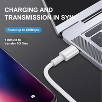 Vente en gros de charge rapide de type C câble de chargeur micro USB 1m câble de données de téléphone portable intelligent avec emballage de boîte