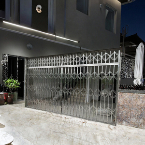 KHÁCH SẠN hiện đại ứng dụng thép Hướng dẫn sử dụng gấp cửa trượt chống trộm nhôm an ninh lưới thông gió kim loại có thể khóa thiết kế - Product Image 3
