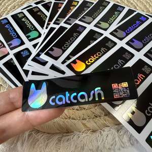 Logotipo personalizado autoadhesivo impermeable Holo brillo pegatinas - Product Image 6