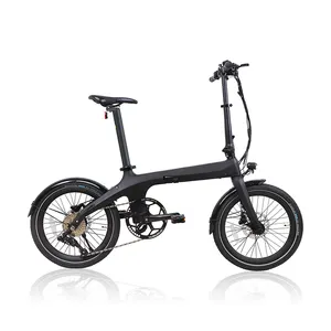 Oem 36V 7 AH xách tay gấp sợi carbon Xe đạp điện Carbon 20 inch 250W thành phố e-xe đạp Shimano 9 tốc độ 14 kg