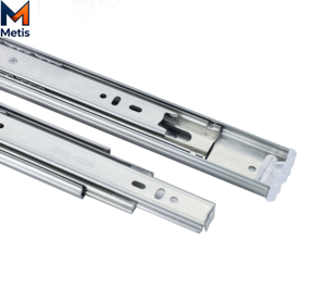 OEM ODM Fabrikant Moderne RVS Ladegeleiders - 45mm 24 inch Zware Telescopische Kanaalrails voor Keuken en Magazijn Gebruik - Product Image 1