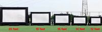 Fabrika 20ft açık şişme PVC projektör sinema ekran 4K HDR 3D hızlı kurulum taşınabilir açık hava parti ekran