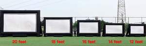 <span class=keywords><strong>Pantalla</strong></span> <span class=keywords><strong>de</strong></span> Cine Inflable <span class=keywords><strong>de</strong></span> PVC para Exteriores <span class=keywords><strong>de</strong></span> 20 pies, 4K HDR 3D, Instalación Rápida, Portátil, para Fiestas al Aire Libre - Product Image 3
