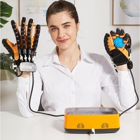 Sarung tangan Robot rehabilitasi tangan ganda, perangkat Robot latihan jari terapi Stroke