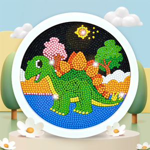 <span class=keywords><strong>ภาพ</strong></span><span class=keywords><strong>วาด</strong></span>ศิลปะโมเสกรูปกบการ์ตูนขนาดเล็กสำหรับเด็กกรอบพลาสติกติดเพชรคริสตัลพลอยลูกปัดแบบสัตว์ถาดคริสตัล - Product Image 3