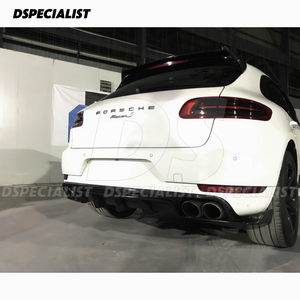 Enjoliveur d'angle de pare-chocs arrière en fibre de carbone brillante style artisanal pour kit carrosserie <span class=keywords><strong>Porsche</strong></span> <span class=keywords><strong>Macan</strong></span> - Product Image 2