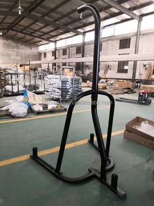 Sac de frappe lourd avec cadre en acier et support de sac de vitesse avec 3 chevilles de plaque pour le kickboxing et l'entraînement d'arts martiaux mixtes, noir - Product Image 6