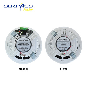 BT624 Home Wireless Active Stereo Sound Sistema de música de fondo Altavoz de techo de dientes azules de 6 pulgadas Amplificador de 4 canales incorporado - Product Image 6