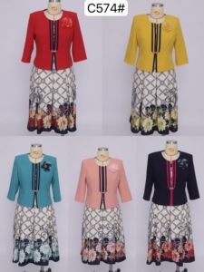 Ensemble 2 pièces de robes et tailleur noir pas cher pour femmes, grandes tailles, vêtements pour femmes - Product Image 6