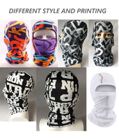 Cagoule Couvrant Tout le Visage, LOGO Transfert Thermique, Masque de Ski Camouflage, Casquette de Sport Unisexe Adulte, Image Réglable, Coupe-Vent