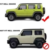 Fabricant Jimny 2018, pare-pluie noir 5 portes, déflecteur de fenêtre pour Suzuki Jimny 2018-2020, accessoires