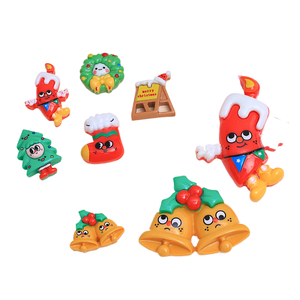 Ki xiduo ชุดวัสดุเรซินขนาดเล็กสำหรับงานประดิษฐ์ทำมือรูปการ์ตูนคริสต์มาสน่ารักแสดงออกทางอารมณ์ - Product Image 3