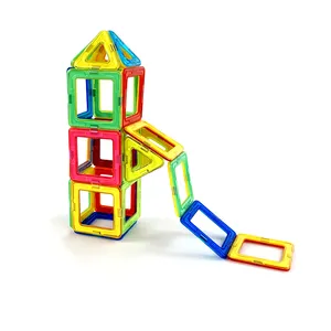 ของเล่น Mag ภูมิปัญญาคลาสสิกสีบล็อกอาคารแม่เหล็กของเล่นก่อสร้าง Diy ของเล่น