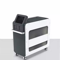 Boîtier vertical mobile personnalisé en ABS avec écran incliné et grilles d'aération pour équipement médical et esthétique, moulé par injection, OEM