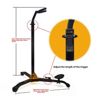 Hercules DS561B Iron Wind Instrument Stand Durable Clarinet Stand for Keyboard Type Instruments