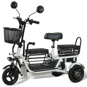 Electric Tricycle Adult Lithium Ion 12A Battery 200-300kg Payload Commuter Bike White Black Red Pink - Product Image 1