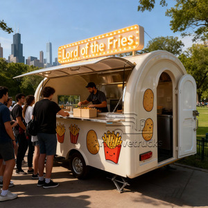 Personalización barato Vintage de alta calidad charcutería tuerca asar salchicha camión de comida quiosco con horno de <span class=keywords><strong>Gas</strong></span> ahumador plancha - Product Image 2